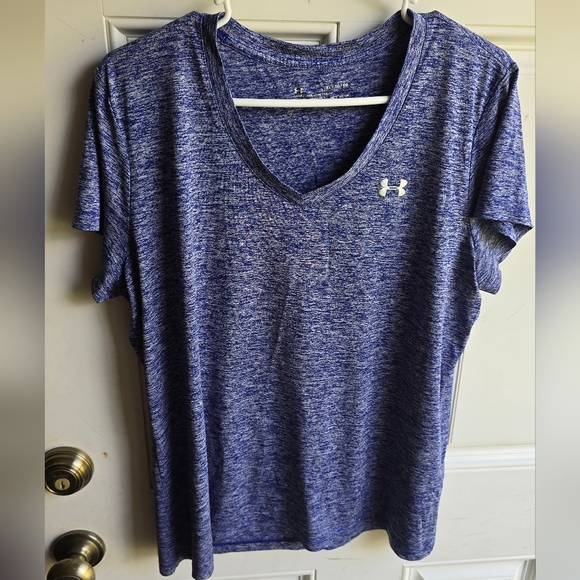 Under Armour Two V-Neck Tops & Adidas U OF L ClimaLite Workout Tops - Picture 1 of 9